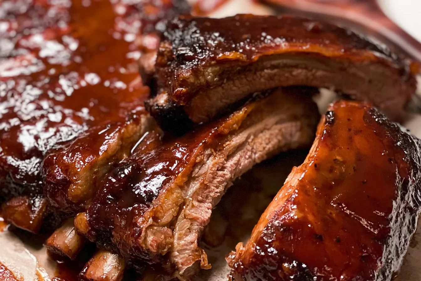 Sticky Homemade BBQ Ribs: Irresistibly Sweet and Savory! 2 Sticky Homemade BBQ Ribs