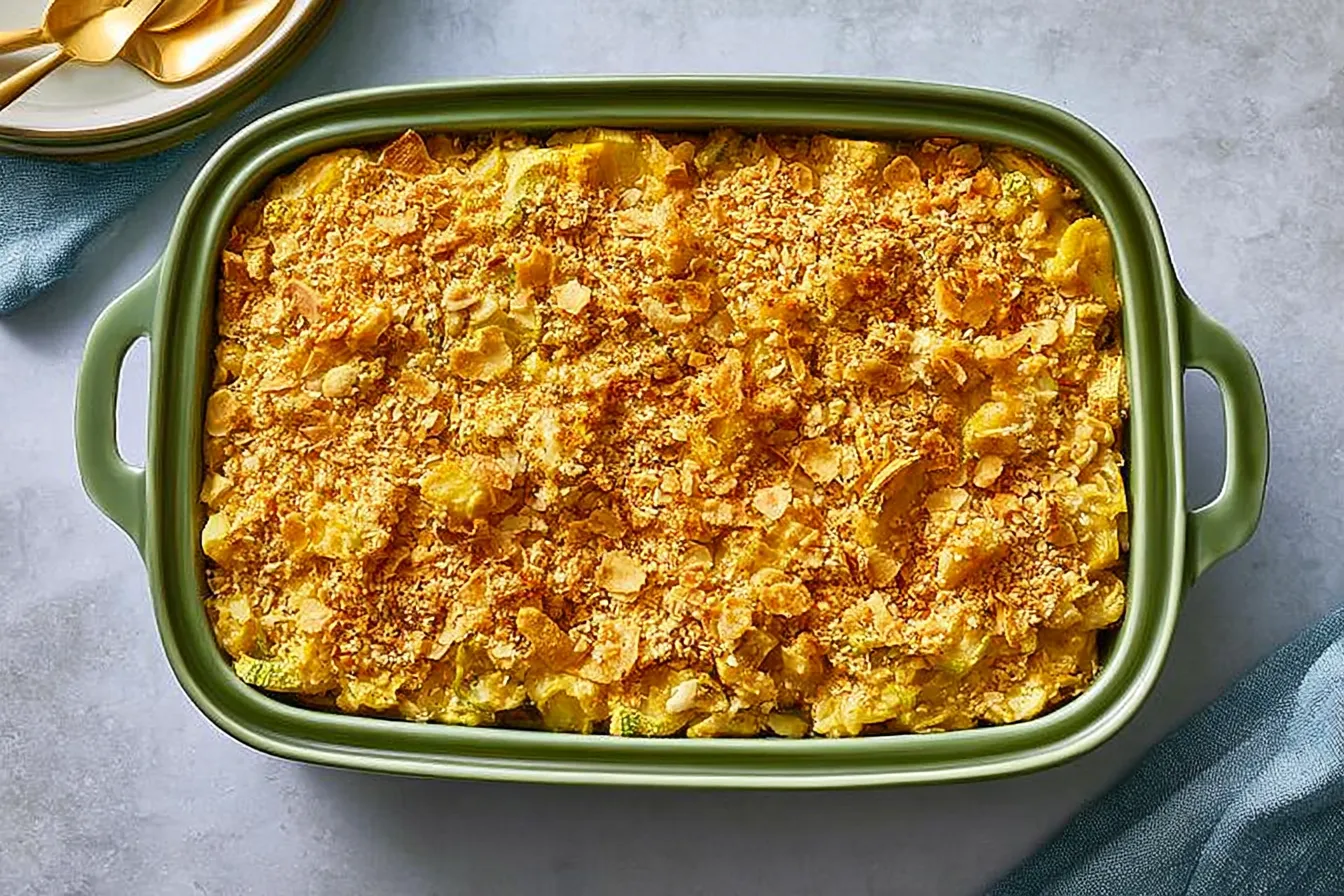 Summer Squash Casserole: A Delicious Delight for Your Table Delicious Summer Squash Casserole Ready to Serve