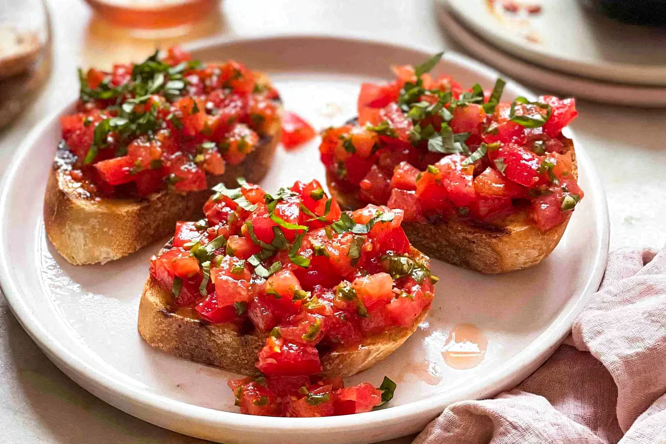 Tomato Basil Bruschetta: A Delightful Slice of Summer Fresh Tomato Basil Bruschetta – A Perfect Summer Snack