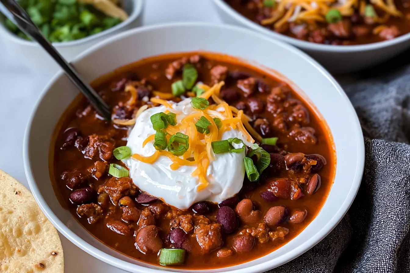 Turkey Chili in a Bowl: Wholesome and Hearty Comfort Food