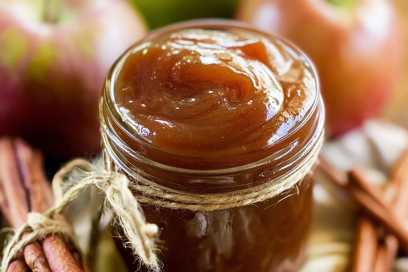 Creamy Apple Butter in a Jar