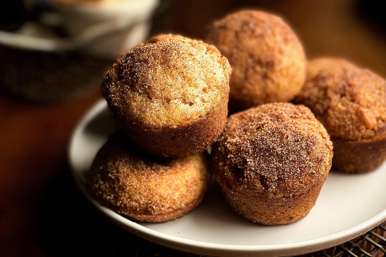 Delicious Apple Cider Donut Muffins Fresh Out of the Oven