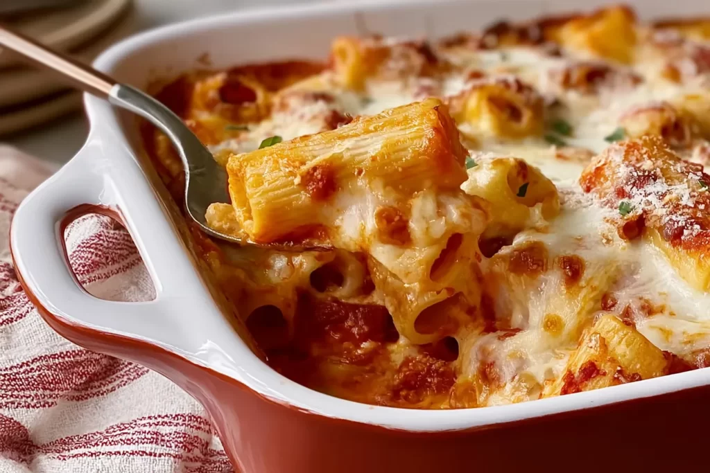 Baked Ziti Freshly Out of the Oven