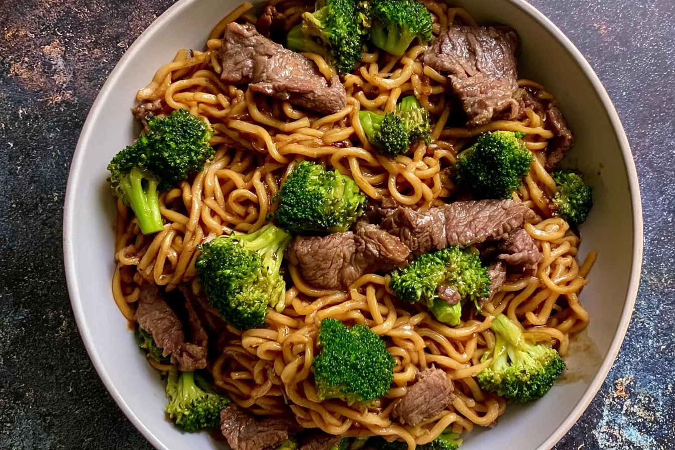 Beef and Broccoli Lo Mein