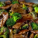 Beef and Broccoli Stir Fry: A Delightful Dinner Recipe 3 Delicious Beef and Broccoli Stir Fry on a Plate