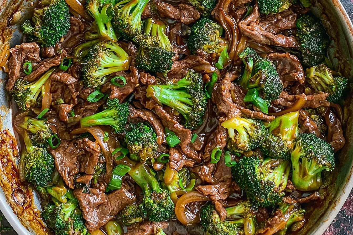 Beef and Broccoli Stir Fry: Easy, Delicious Dinner Idea 1 Beef and Broccoli Stir Fry in a skillet