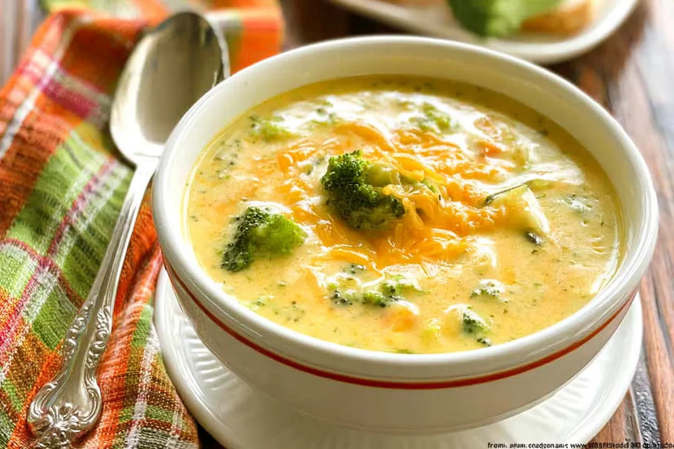 Delicious Broccoli Cheddar Soup in a Cozy Bowl