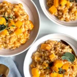 Butternut Squash Risotto in a Creamy Bowl