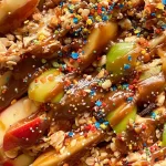 Caramel Apple Nachos: A Delicious Fall Treat You’ll Love 3 Caramel Apple Nachos Drizzled with Rich Caramel Sauce