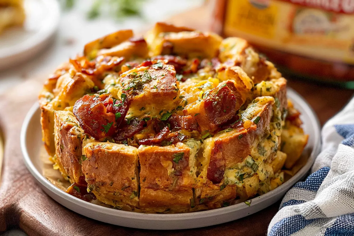Cheddar Bacon Ranch Pull Apart Bread
