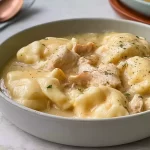 Delicious Chicken and Dumplings in a Bowl