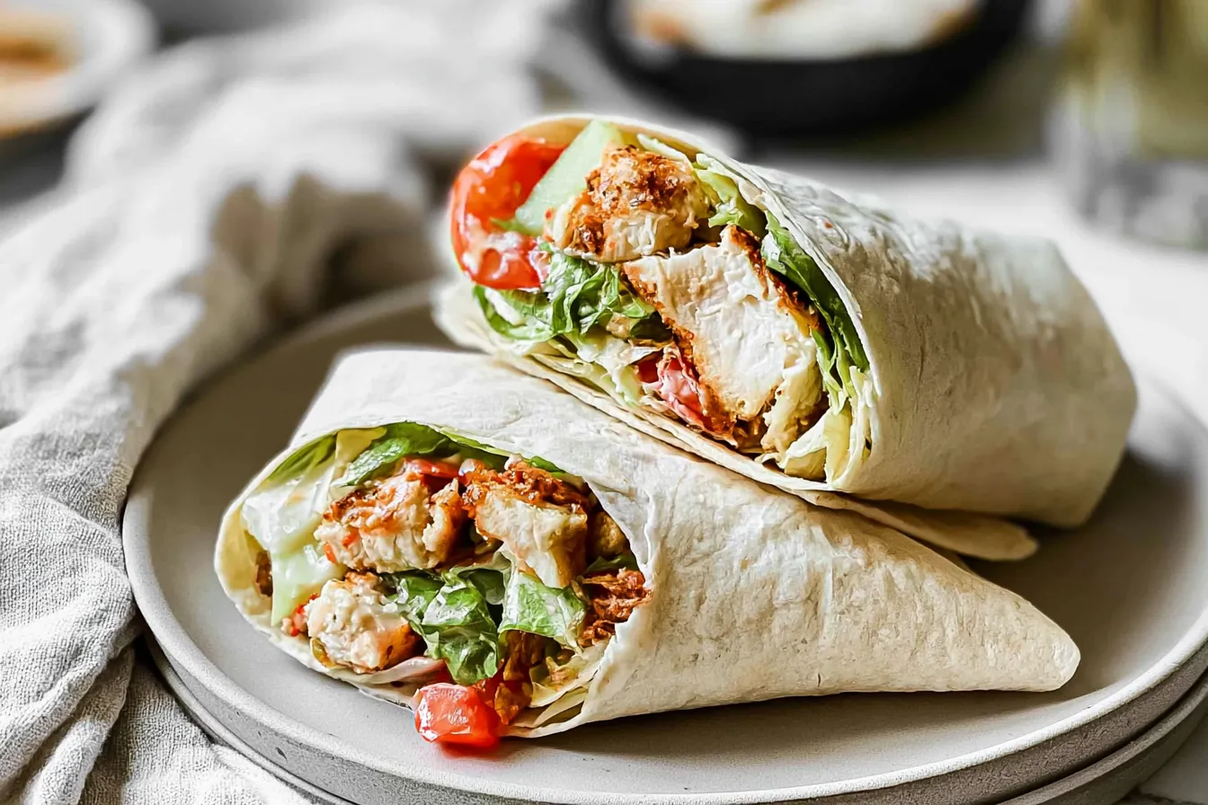 Delicious Chicken Caesar Wraps Ready to Serve