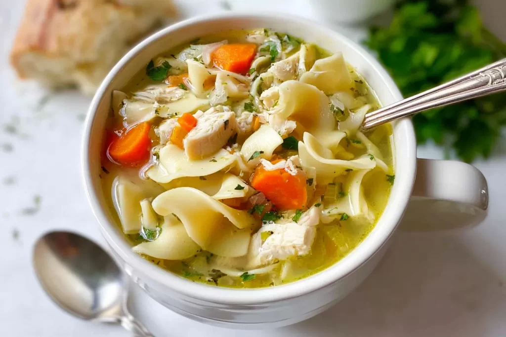 Delicious Homemade Chicken Noodle Soup