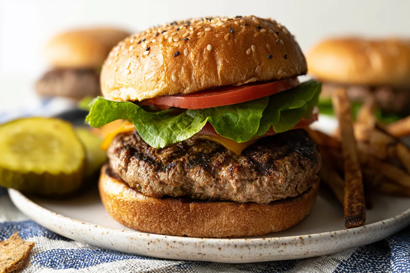 Classic Beef Burgers: The Ultimate Juicy Delight 2 Classic Beef Burgers