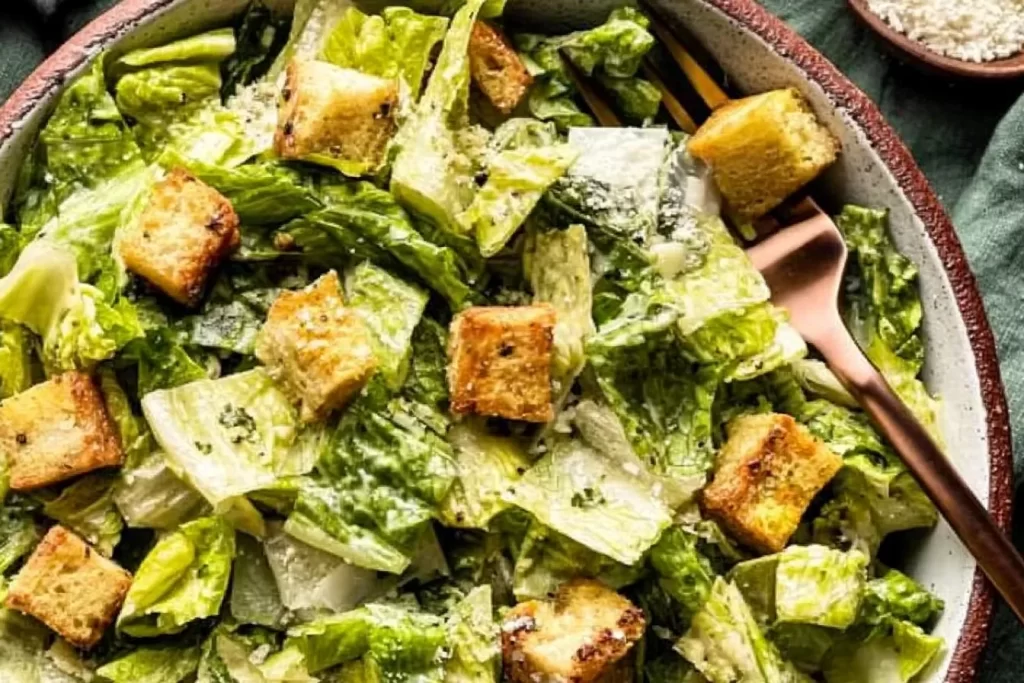 Classic Caesar Salad in a Bowl