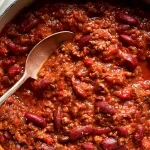 Classic Chili Serving in a Bowl
