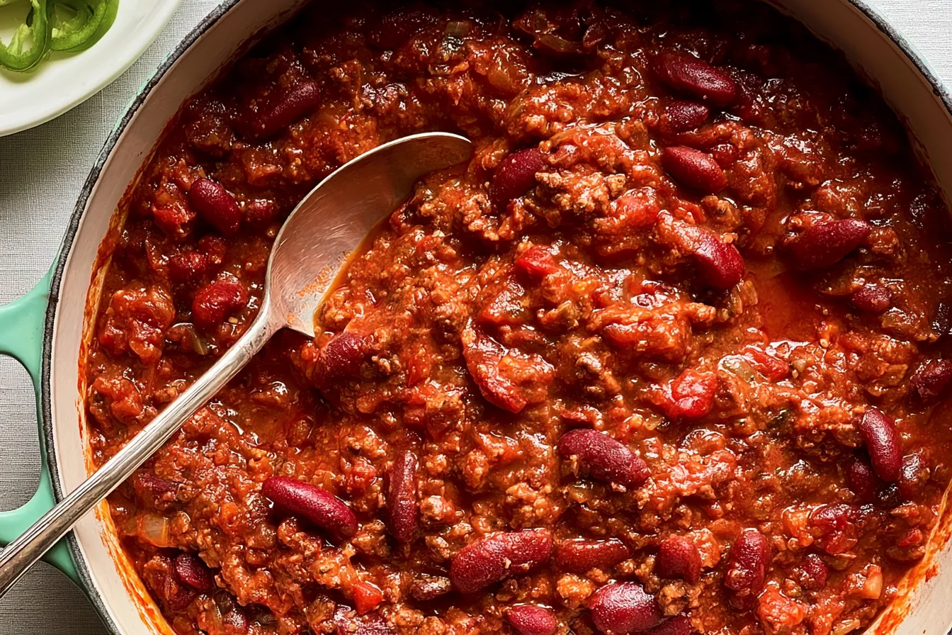 Classic Chili Serving in a Bowl