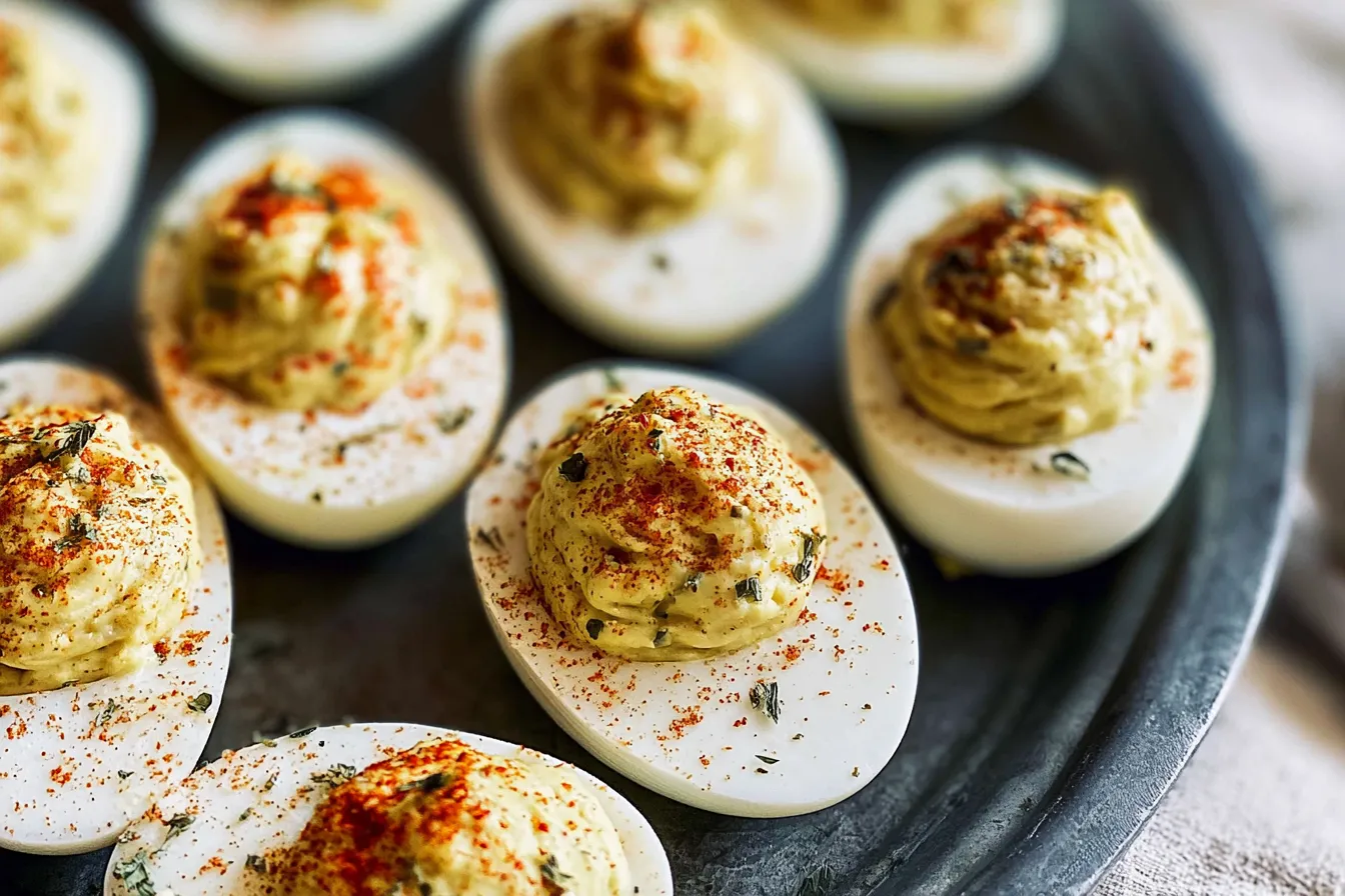 Classic Deviled Eggs: A Delicious Crowd-Pleaser! 2 Classic Deviled Eggs