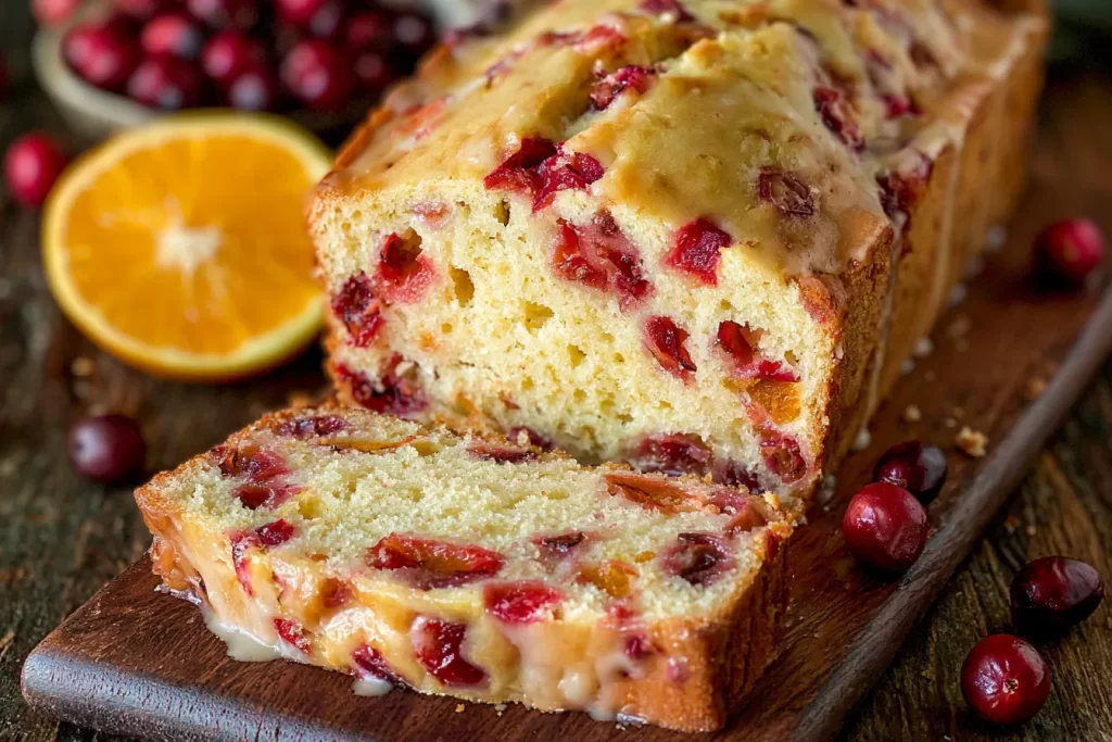 Deliciously Fresh Cranberry Orange Bread Slices