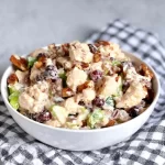 Cranberry Pecan Chicken Salad in a Bowl