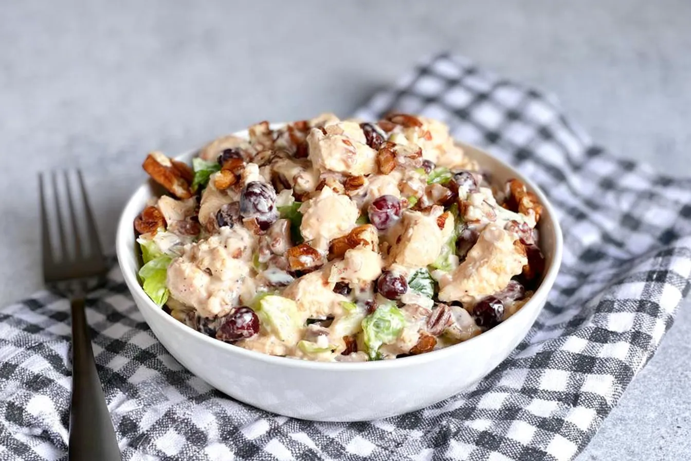 Cranberry Pecan Chicken Salad in a Bowl