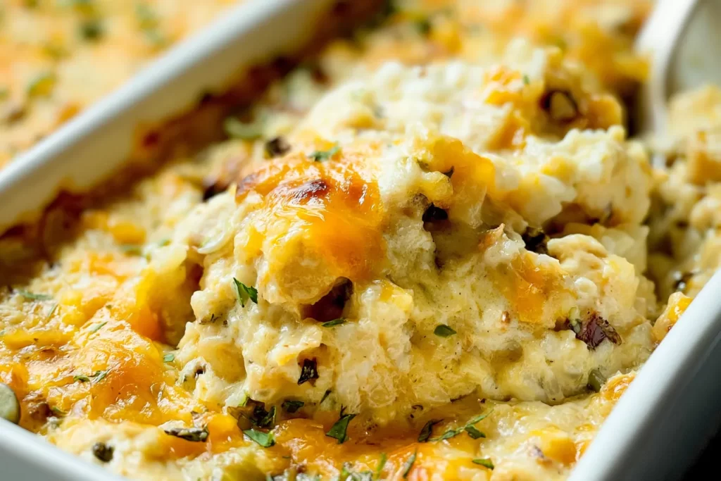 Creamy Chicken and Rice Casserole Freshly Baked