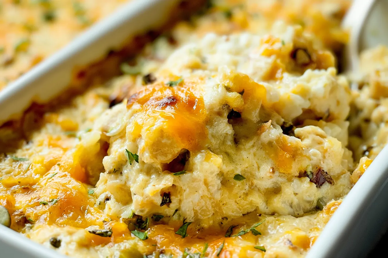 Creamy Chicken and Rice Casserole: A Comfort Food Delight! 1 Creamy Chicken and Rice Casserole Freshly Baked