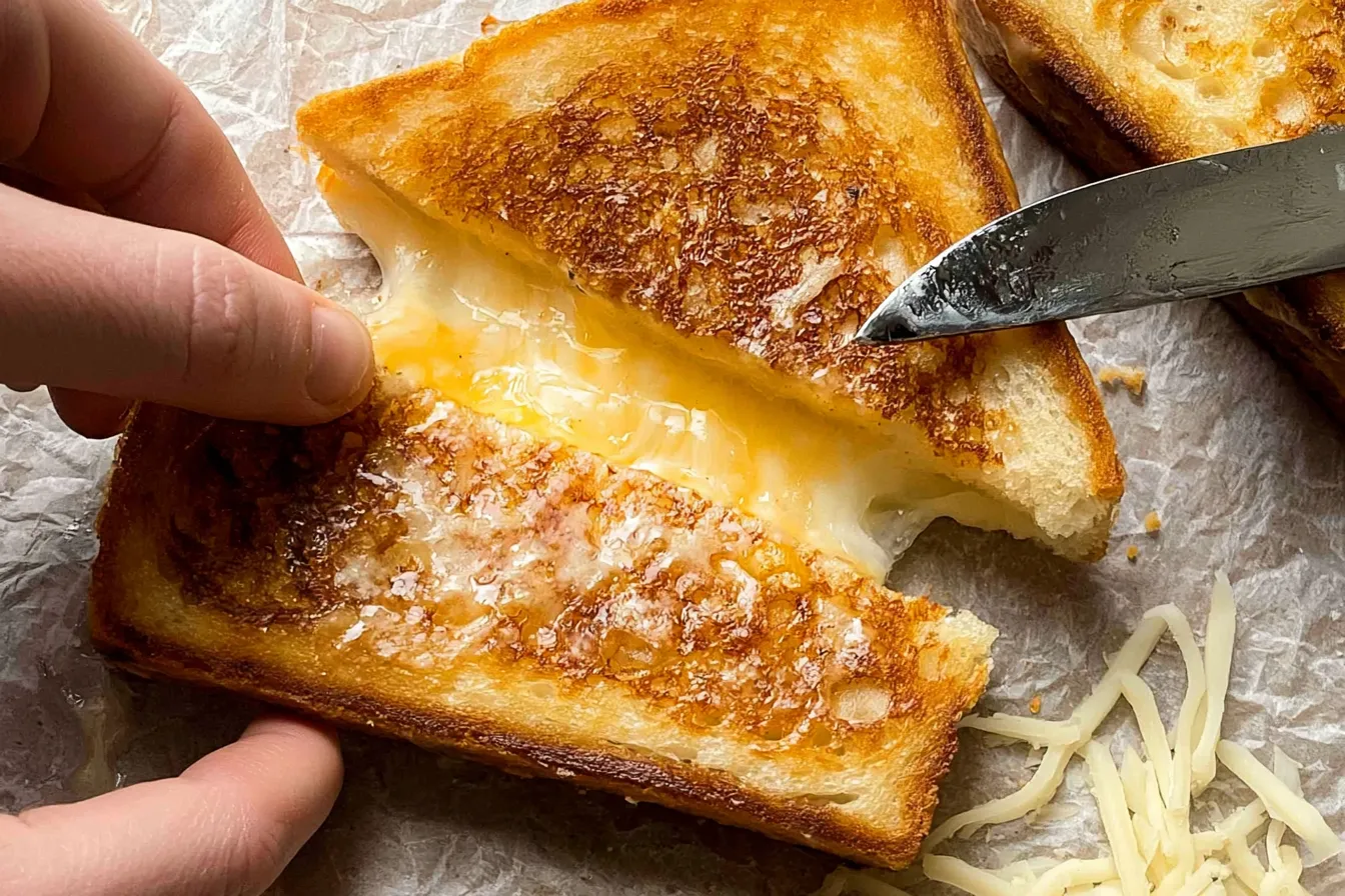 Grilled Cheese Sandwich: The Ultimate Comfort Food Delight 1 Delicious Grilled Cheese Sandwich with Melting Cheese
