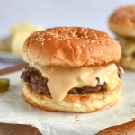 Delicious Homemade Burgers Ready to Serve