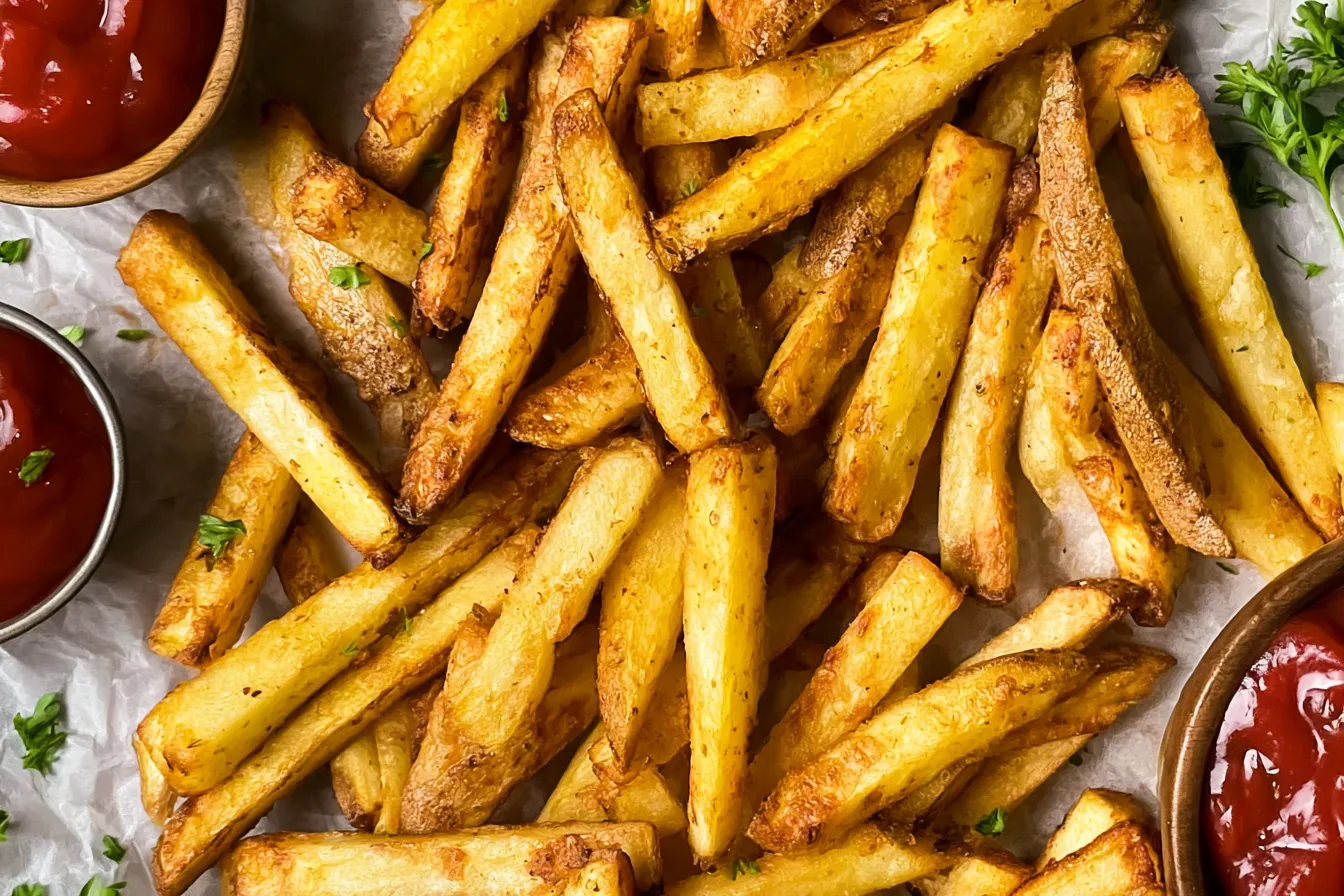 Homemade French Fries: The Crispy Joy You Can't Resist 1 Crispy Homemade French Fries Ready to Enjoy