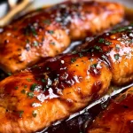 Honey Garlic Salmon Ready to Serve