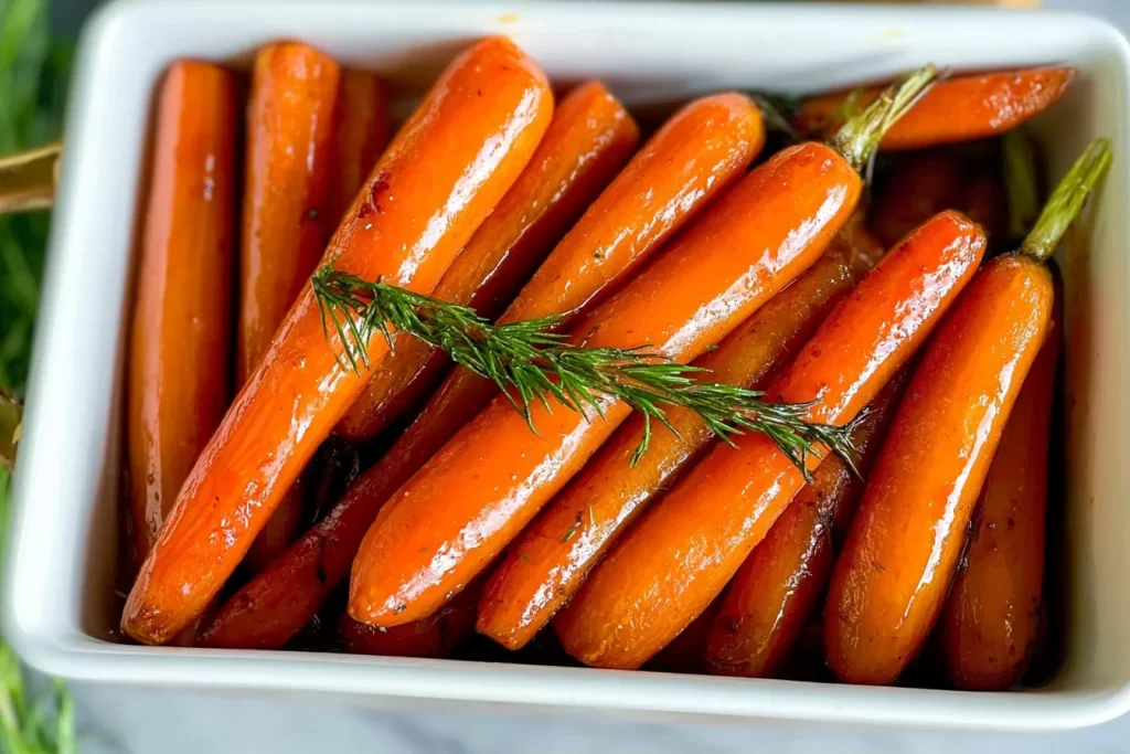 Honey Roasted Carrots Ready to Serve