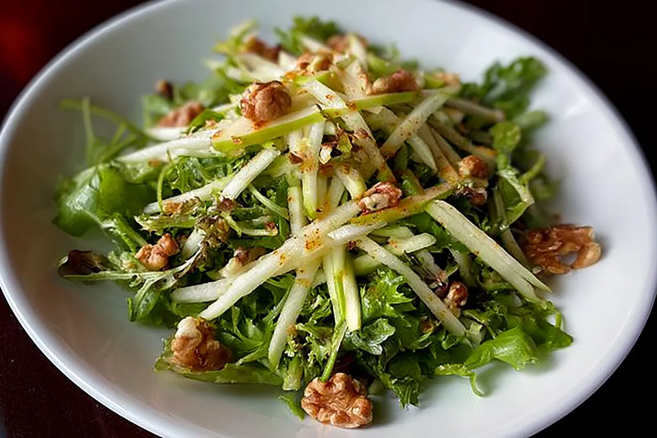 Honeycrisp Apple Salad: A Crisp Delight for Your Taste Buds 1 Honeycrisp Apple Salad with Nuts and Greens