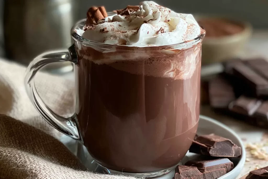 Rich and Creamy Hot Chocolate in a Cozy Mug