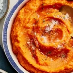 Creamy Mashed Sweet Potatoes in a Bowl