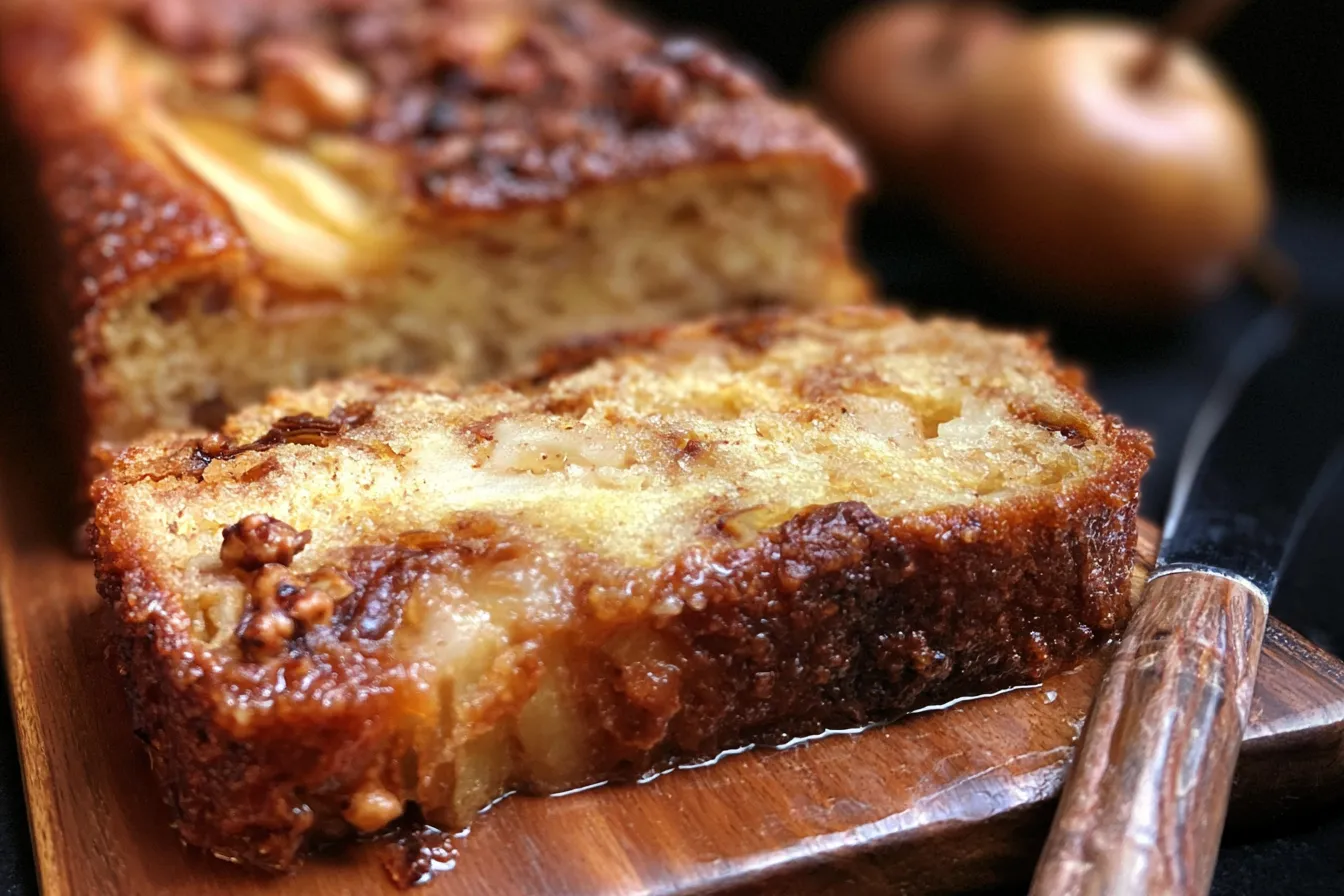 Freshly Baked Pear Bread