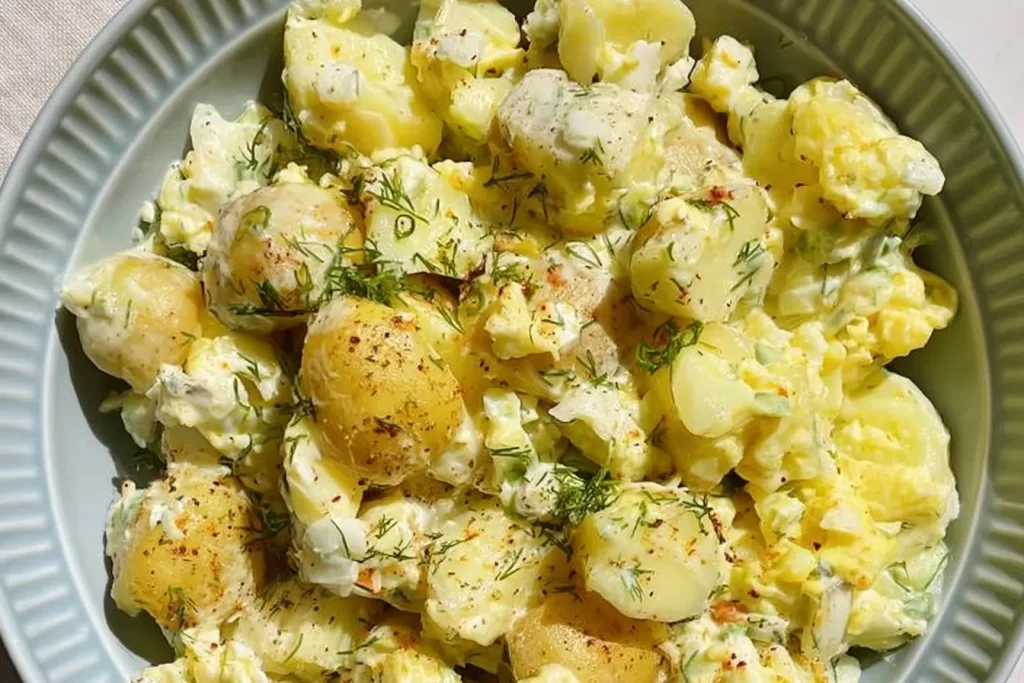 Delicious Potato Salad Bowl Ready for Serving