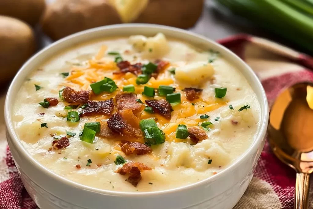 Delicious Potato Soup in a Bowl
