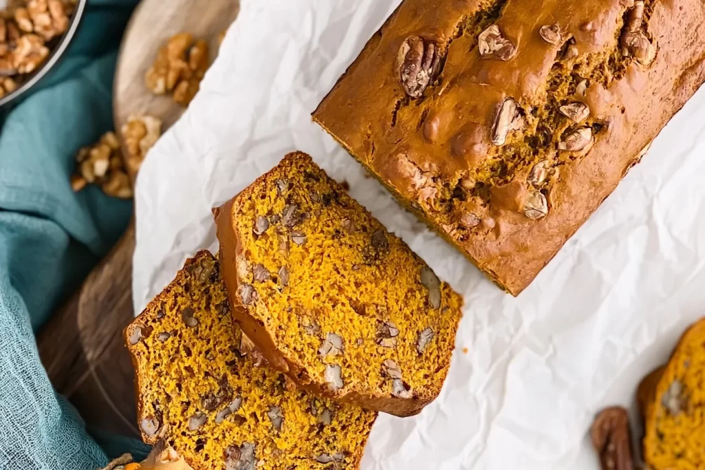 Homemade Pumpkin Banana Bread Fresh Out of the Oven
