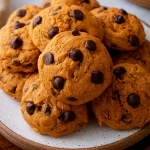 Delicious Pumpkin Chocolate Chip Cookies Freshly Baked