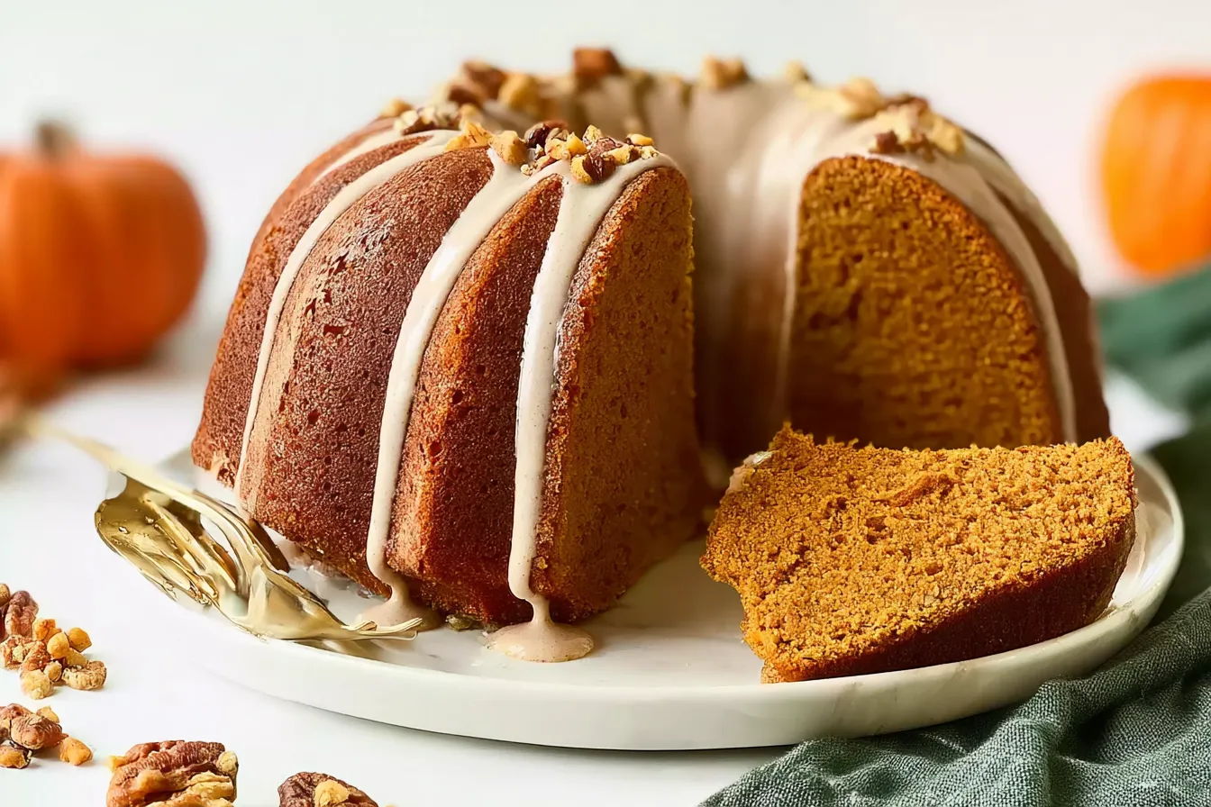 Pumpkin Spice Bundt Cake: A Fall Delight You'll Love! 1 Delicious Pumpkin Spice Bundt Cake on a Rustic Table