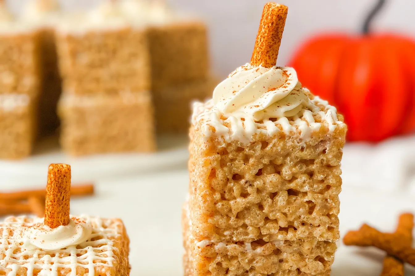 Pumpkin Spice Rice Krispie Treats