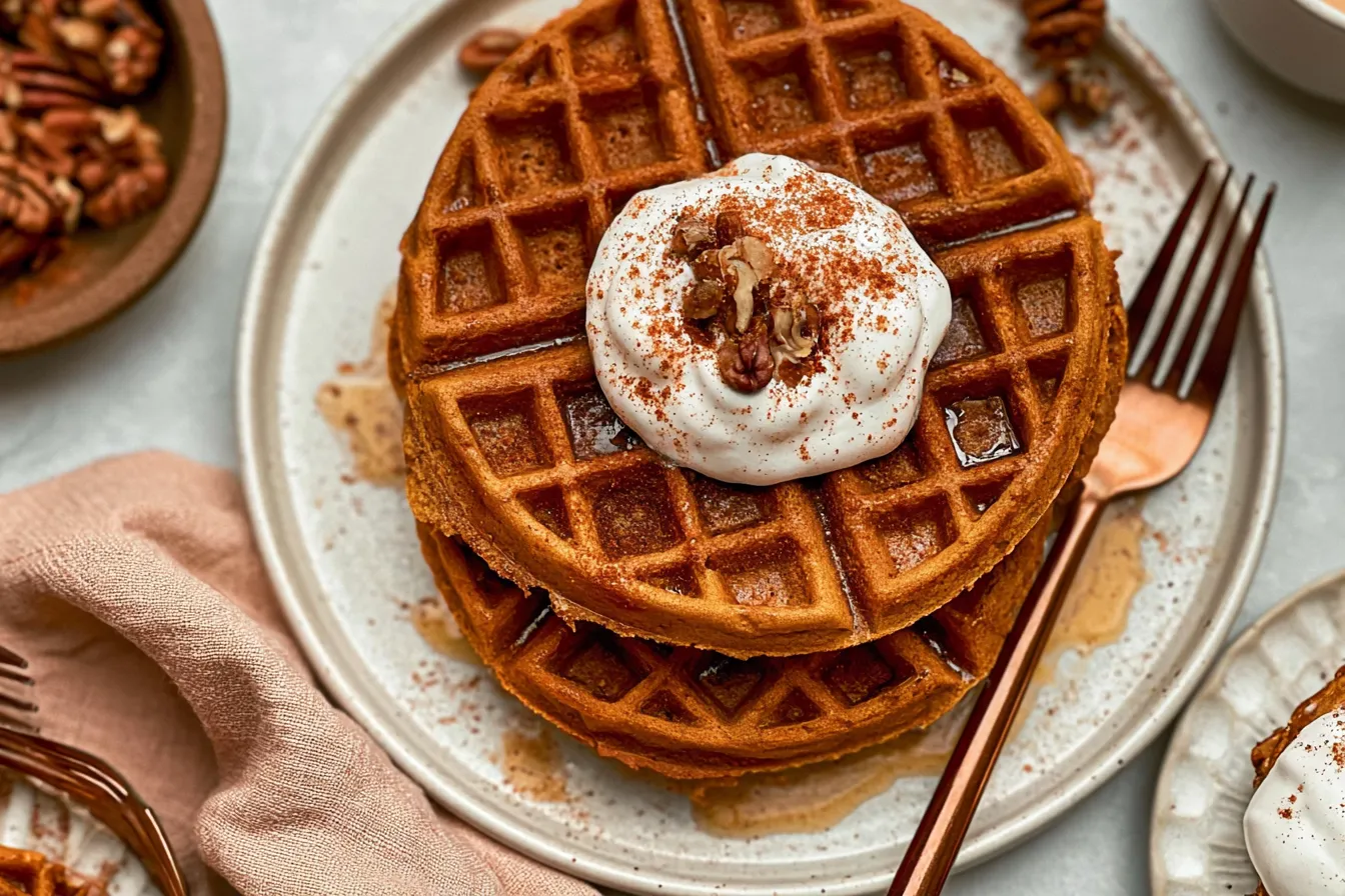 Pumpkin Spice Waffles
