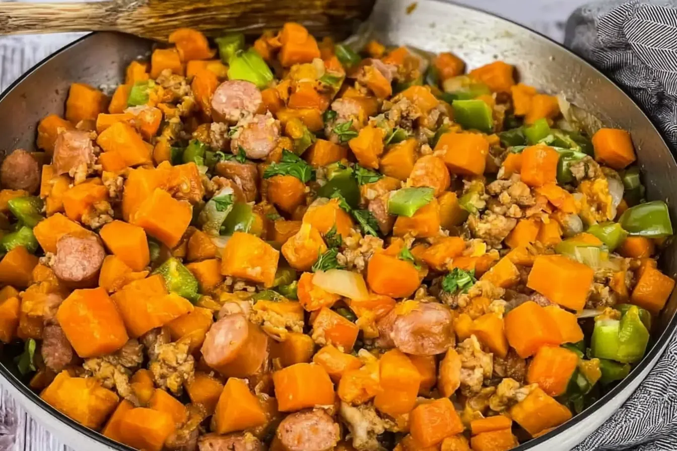 Sausage and Sweet Potato Skillet