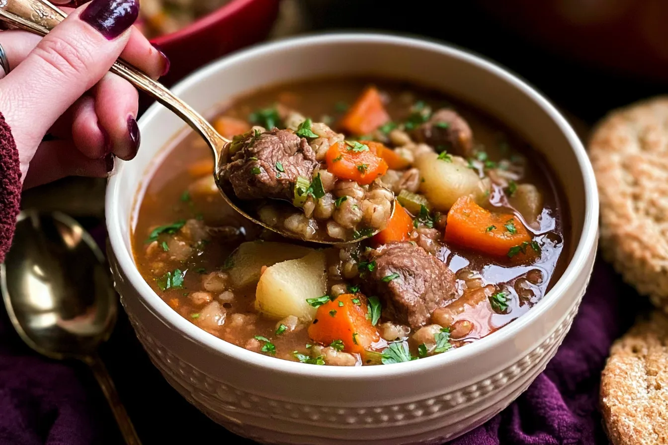 Slow Cooker Beef and Barley Soup: A Heartwarming Delight 2 Slow Cooker Beef and Barley Soup