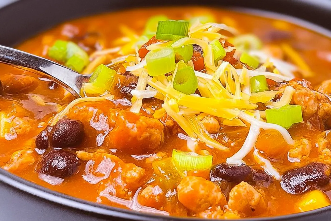 Slow Cooker Turkey Chili: A Delicious Healthy Option 1 Bowl of Slow Cooker Turkey Chili Topped with Avocado