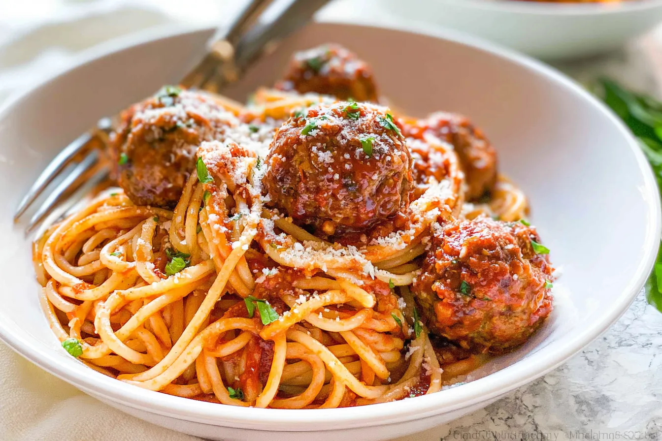 Spaghetti and Meatballs: A Comfort Meal You'll Adore Delicious Spaghetti and Meatballs on a Plate
