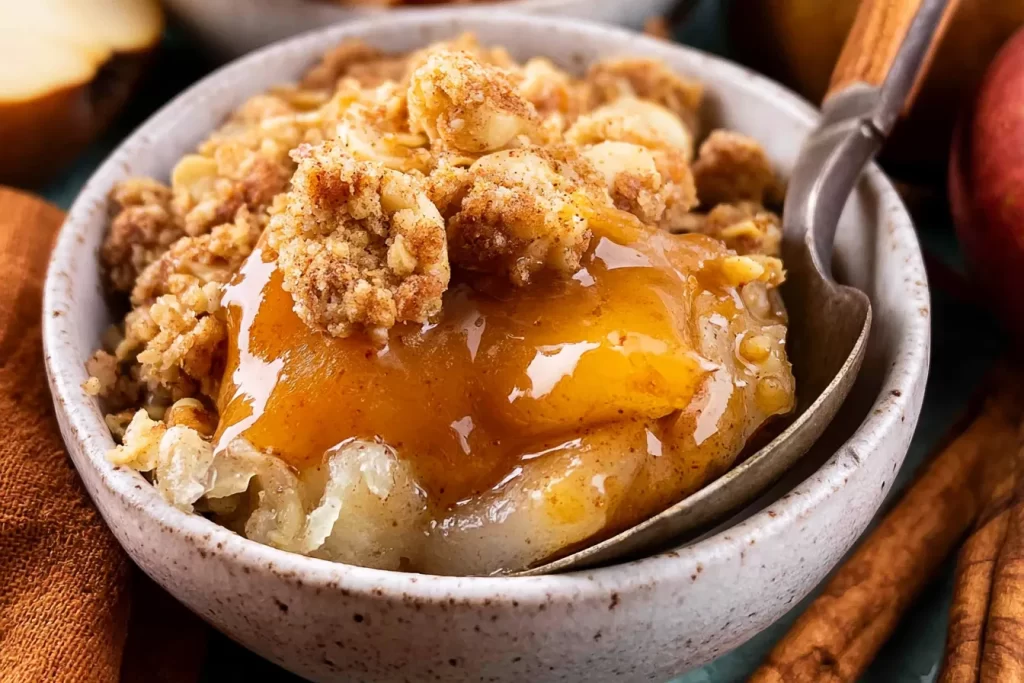 Spiced Pear Crisp Freshly Baked
